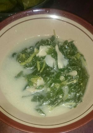 Foto resep Bobor ndeso daun kelor bayam dan jamur