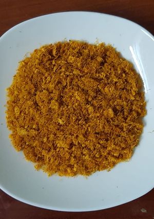 Hình của món Ruốc cà rốt bông tơi.