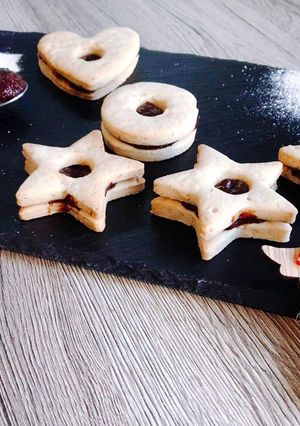Gesztenyés linzer (tej-tojás és gluténmentes) recept fotója