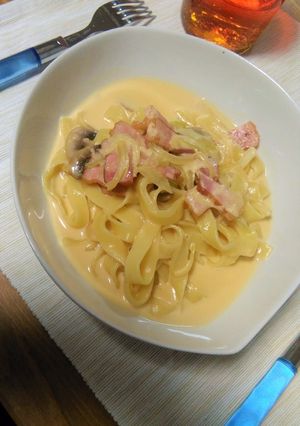 A picture of Creamy and Easy Carbonara.