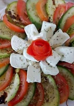 صورة لوصفة سلطة الكوسا المشويه بالاعشاب الايطاليه