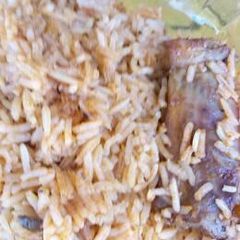Chicken pilau with coconut A picture of Chicken pilau with coconut.
