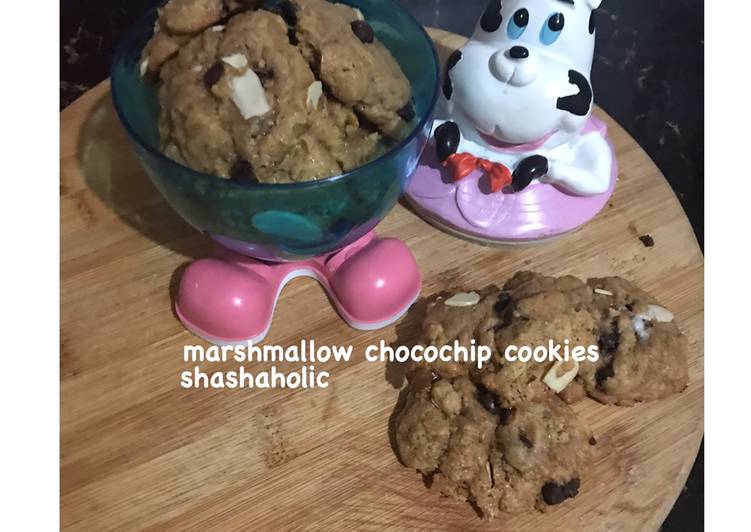 Marshmallow chocochip cookies