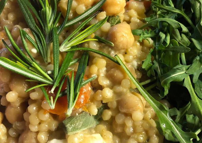 Recipe of Gordon Ramsay Herby baked feta couscous