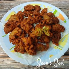 A picture of Cauliflower Greens and Stem Fritters.