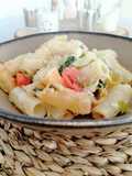 Rigatoni al horno con Pak Choi
