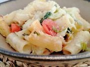 Una foto de rigatoni al horno