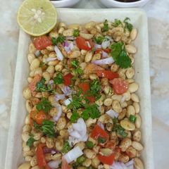 A picture of Soyabean Dal Masala Chat.