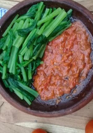 Foto resep Pecak Sawi Sambel Terasi
