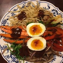 A picture of California Farm Beef Steak Bibimbap Dinner.