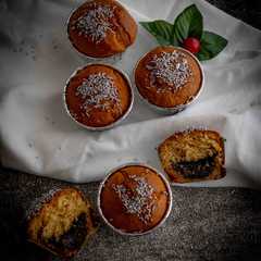 Foto di Muffin con cuore di cioccolato