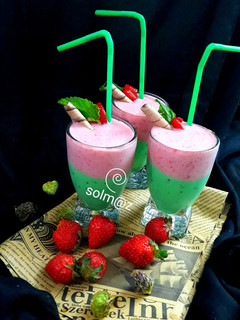 عکسی از دستور اسموتی کیوی و توت فرنگی solm@z