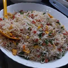 A picture of Egg fried rice.
