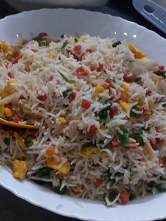 A picture of Egg fried rice.