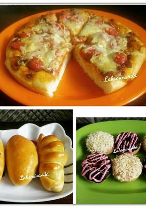 Foto resep Pizza, Donat & Roti Manis