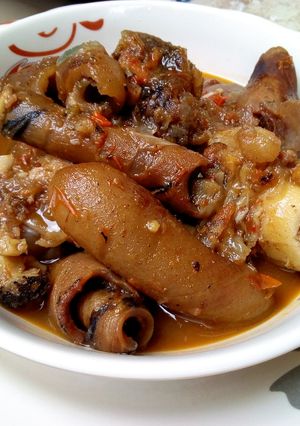 A picture of Cowleg pepper soup.