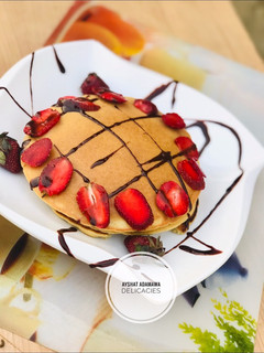 A picture of Strawberry pancake.