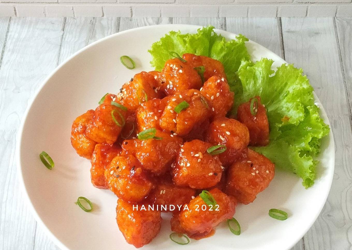 Dubu-Gangjeong (tahu kriuk pedas)