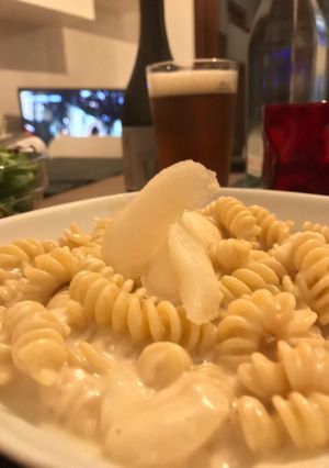 Foto di Fusilli risottati con taleggio e pere