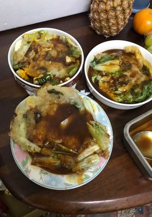 A picture of Oyster Omelette (O-Ah-Jian).
