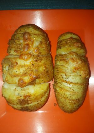 صورة لوصفة طريقه عمل البطاطس السويسريه