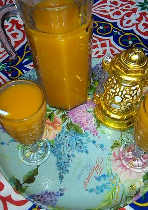 صورة لوصفة عملت من المشمشيه عصير تحفه