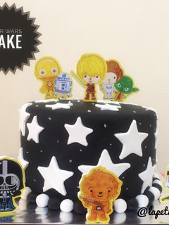 Foto resep Star Wars Cake with fondant