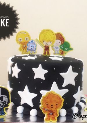 Foto resep Star Wars Cake with fondant