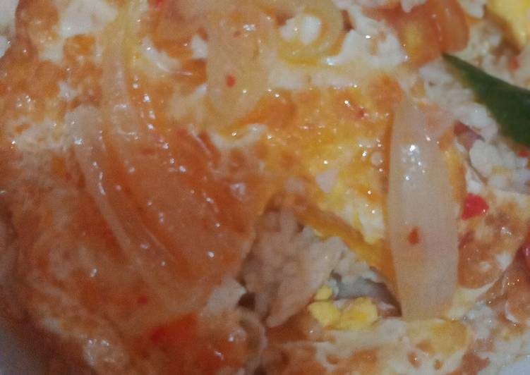 Cara mengolah Telur saus merah Lezat