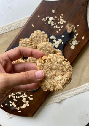 Una foto de Galletas de avena y almendras veganas sin azúcar