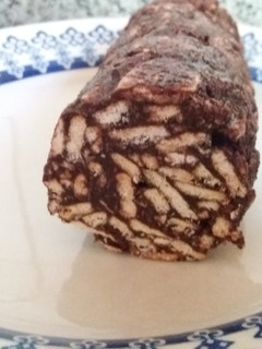 Una foto de Salchichón de chocolate