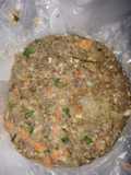 Hamburguesas de pollo con espinacas y zanahoria