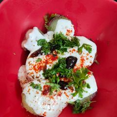Upvas shakarkandi chaat A picture of Upvas shakarkandi chaat.