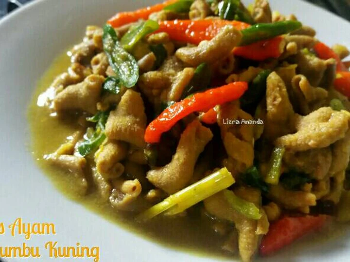 Cara Gampang Menyiapkan Resep Usus Ayam Bumbu Kuning yang Sempurna Anti Ribet, Bisa Manjain Lidah