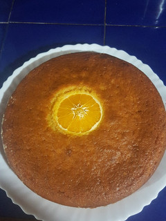 Una foto de Bizcocho de naranja