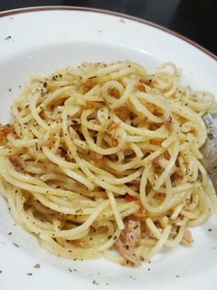 Foto resep Spaghetti aglio olio tuna