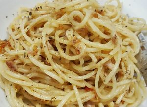 Foto resep Spaghetti aglio olio tuna