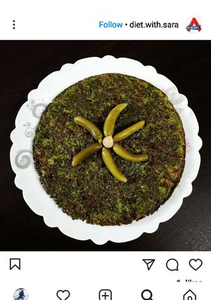 عکسی از دستور سبزی کوکو