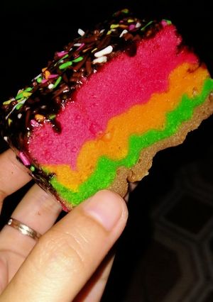 Foto resep Rainbow cake simple🌈