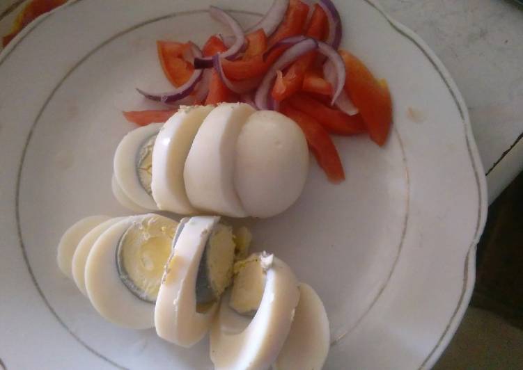 Steps to Make Egg kachumbari salad#localfoodcontest_nairobi west in 24 Minutes at Home