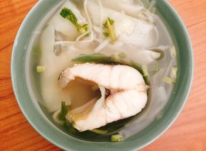 Hình của món Canh cá lóc nấu măng chua.