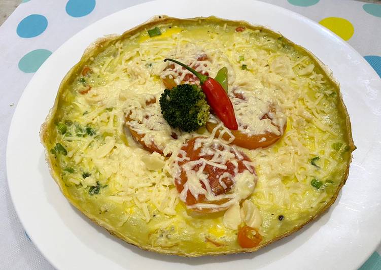 Omelette with Cheese | Telur Dadar Keju