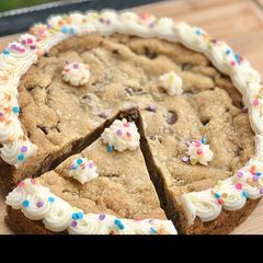 A picture of *Easy* Chocolate Chip cookie CAKE.
