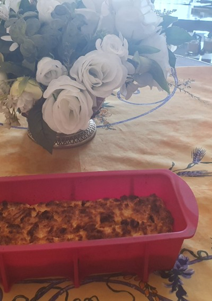 Una foto de Puding de pasas