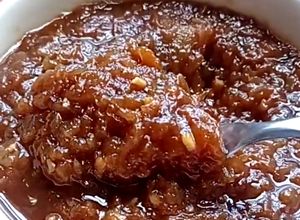 Una foto de Chutney de manzanas