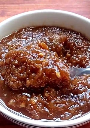 Una foto de Chutney de manzanas
