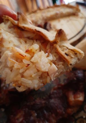 Una foto de Tarta de Arroz con pollo