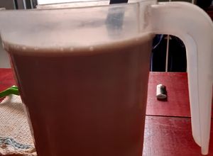 Una foto de Licuado de plátanos 🍌🍌🍌