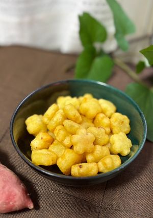 Foto resep Ubi goreng Kopong bentuk Bunga