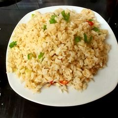 A picture of Spicy hot Egg Fried Rice. 🥰.